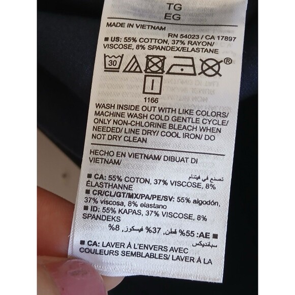 Old Navy Womens Pants Navy Size XL High Rise Wide Leg Stretch Office Career - Picture 10 of 10